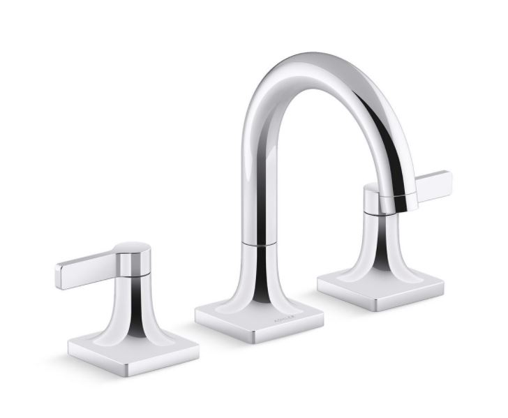 KOHLER Venza 8 in. Widespread 2Handle Bathroom Faucet in Chrome K