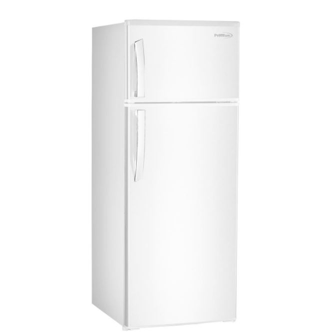 PREMIUM 7.4 cu. ft. Top Freezer Refrigerator in White, Counter Depth