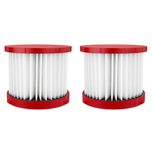 Milwaukee Wet/Dry Vacuum Hepa Filter (2Pack), Red Garland Home Center