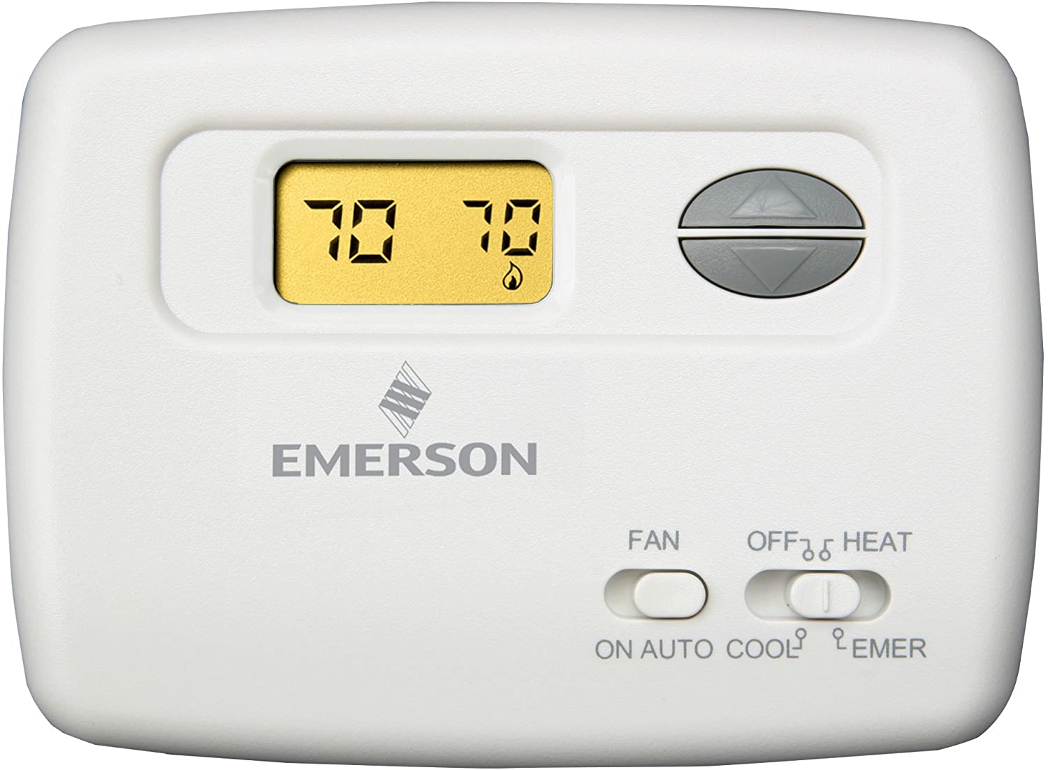 Emerson 70 Series Heat Pump Non-programmable Thermostat 1F79-111