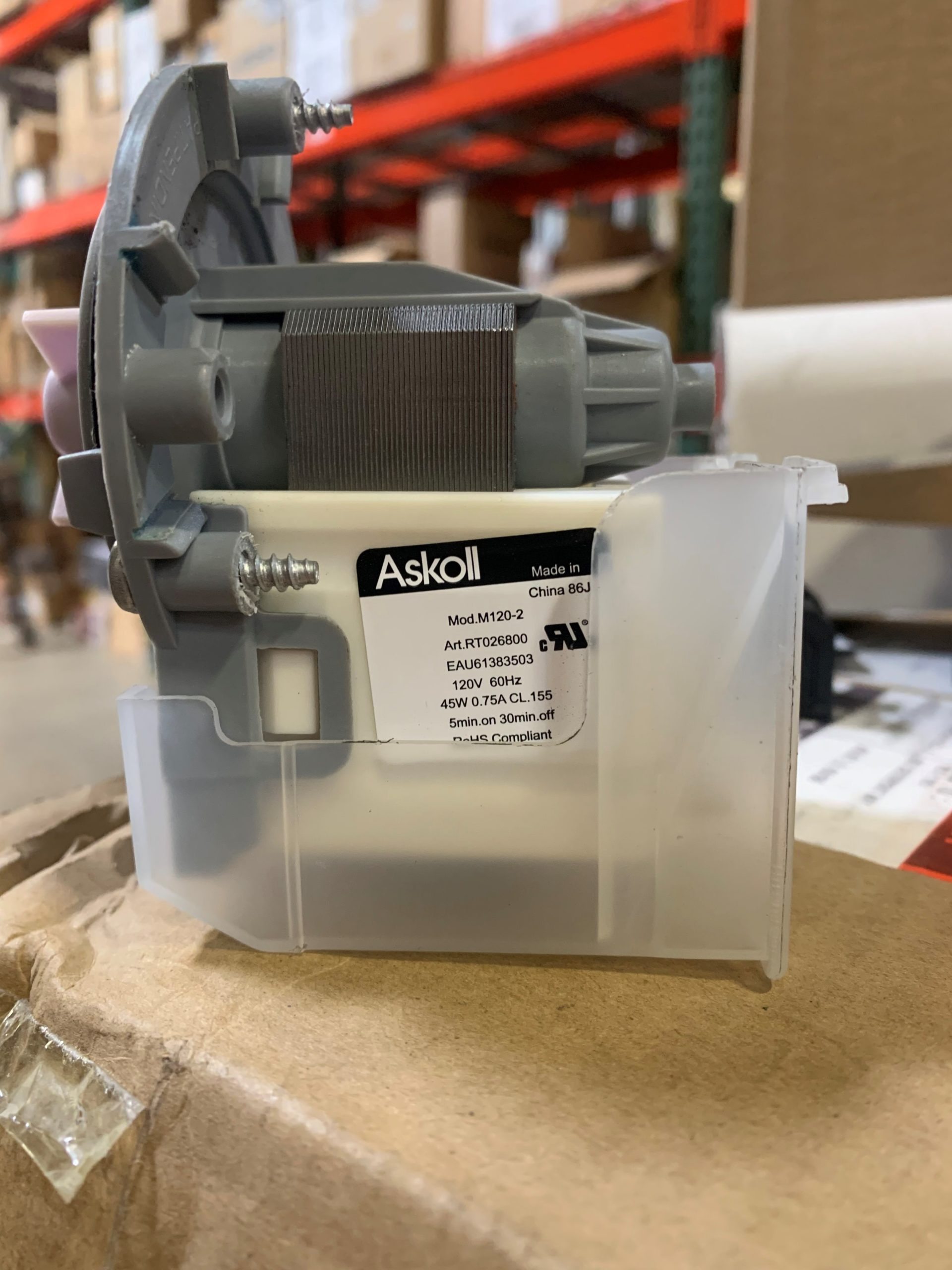 LG Replacement Pump Motor Assembly For Washer, Part 4681EA2002H