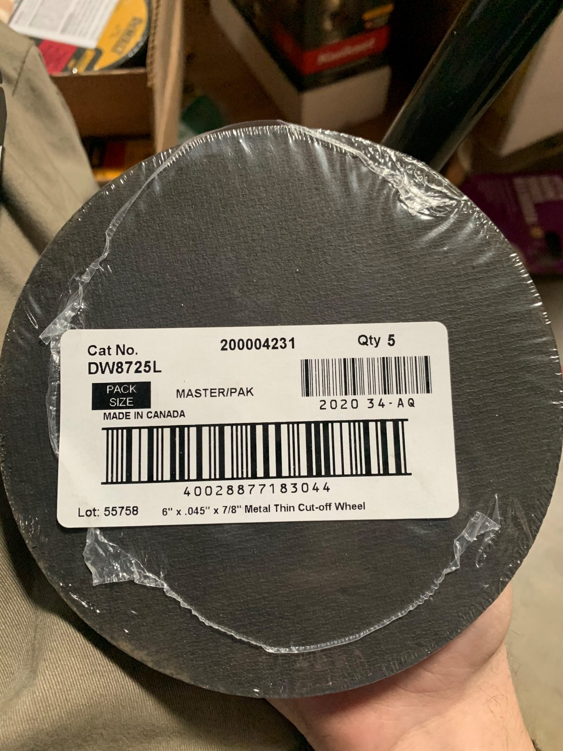 LOT OF 5 DEWALT 6in Turbo HighPerformance Aluminum Oxide Circular Saw