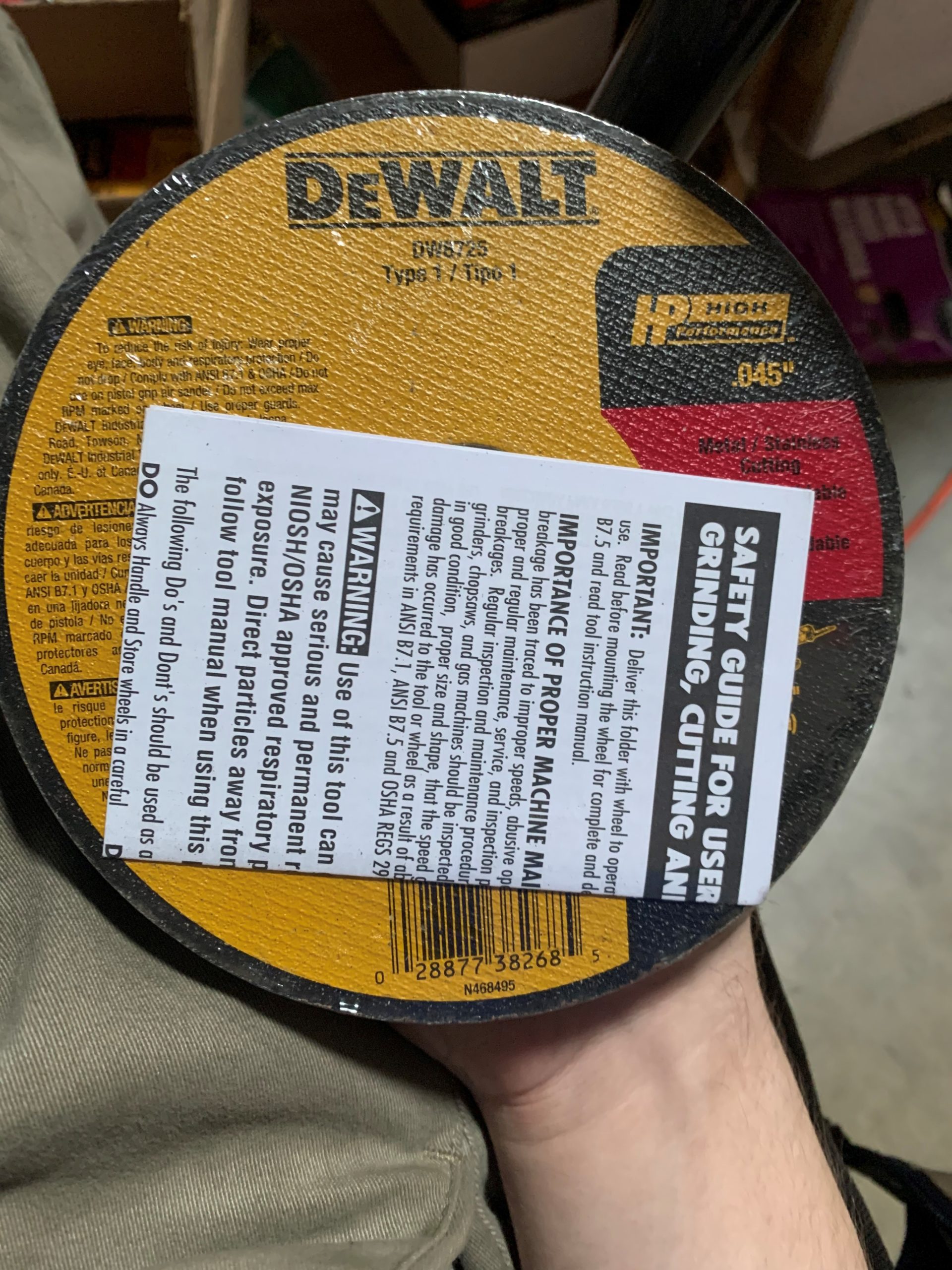 LOT OF 5 DEWALT 6in Turbo HighPerformance Aluminum Oxide Circular Saw