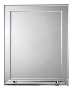 Wall Mirror 16 in. x 20 in. with Shelf and Hang 'N' Lock Easy Hanging System