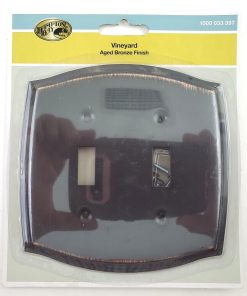 3-PACK Hampton Bay Vineyard 2 Gang Toggle Steel Wall Plate Aged Bronze 159TTDBHB
