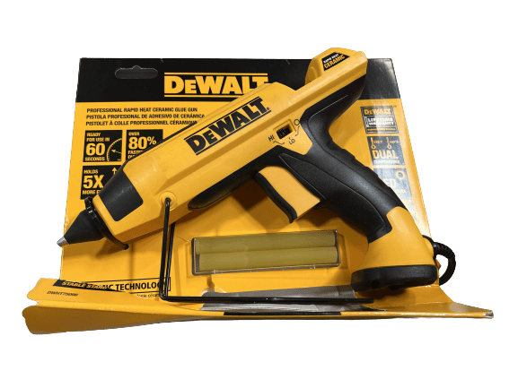 DEWALT Ceramic Rapid Heat Dual Temperature Full Size Glue Gun and