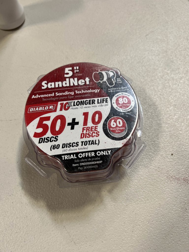 DIABLO 5 in. 80Grit Disc with Free Application Pad (60Pack