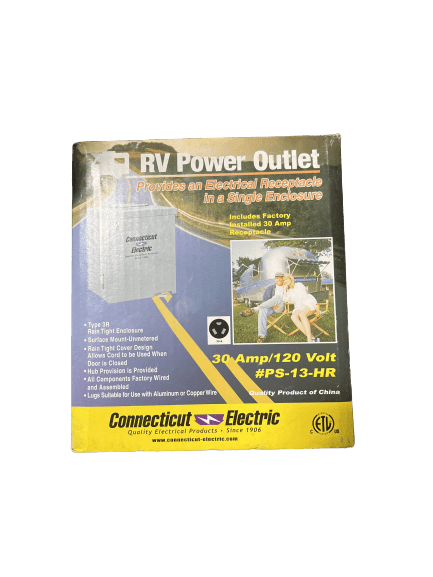 Connecticut Electric CESMPS13HR 30-Amps/120-Volt RV Power Outlet for sale online 