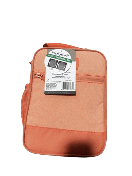 Fulton Bag Co. Thermal Insulated Zippered Lunch Bag Box (Upright) Hardbody  Sturdy (Cantaloupe)