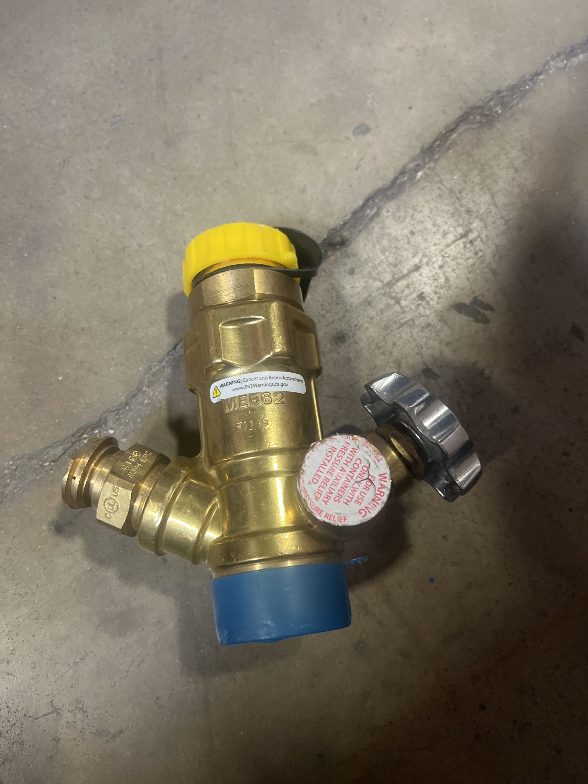 Replacement MultiValve Propane Vapor Tank Service POL 11/2″ NPT ME662