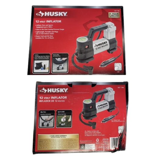 NEW Husky 12Volt Inflator HD12A Garland Home Center