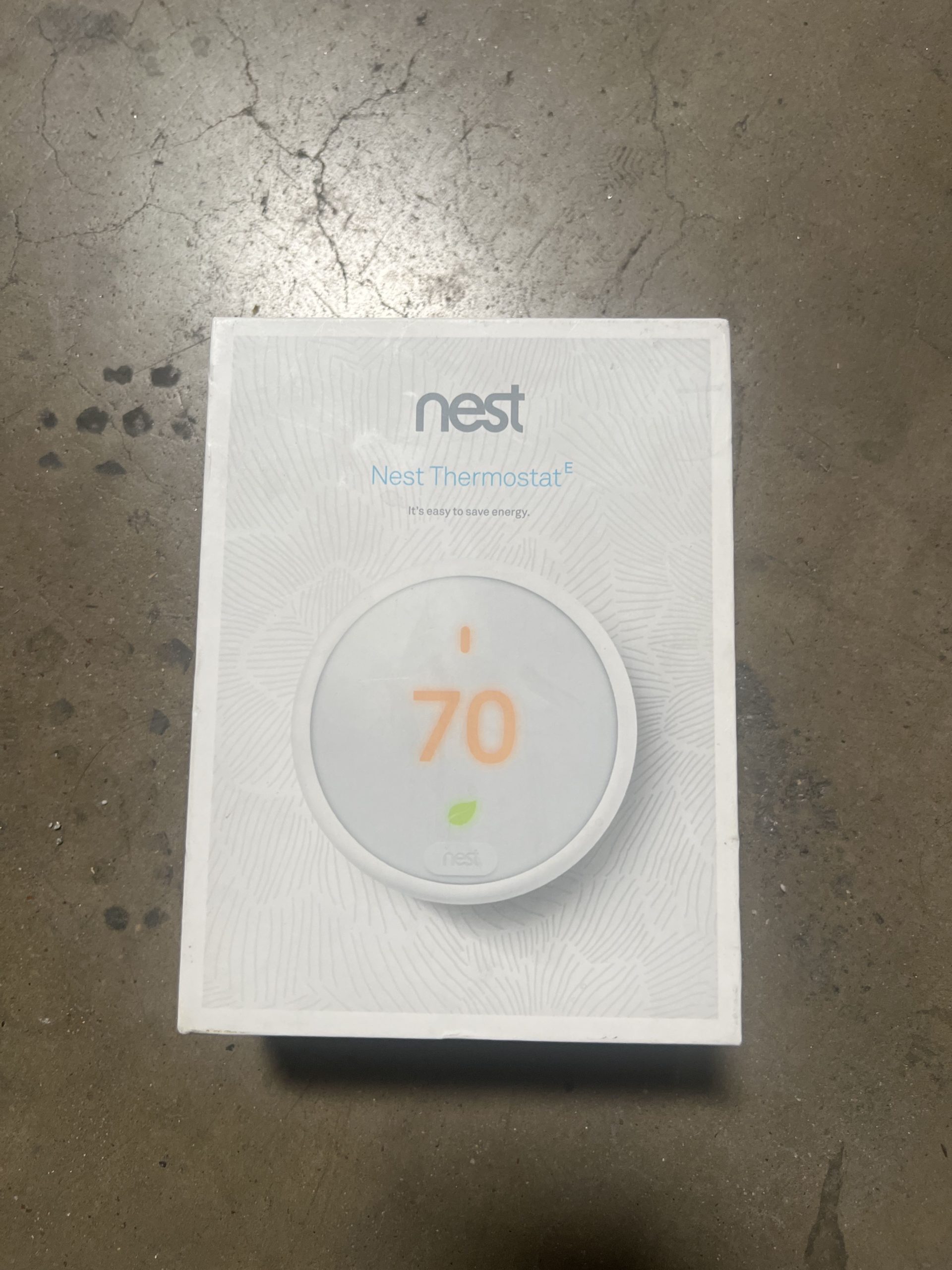 Google Nest Thermostat E, White T4000ES Garland Home Center