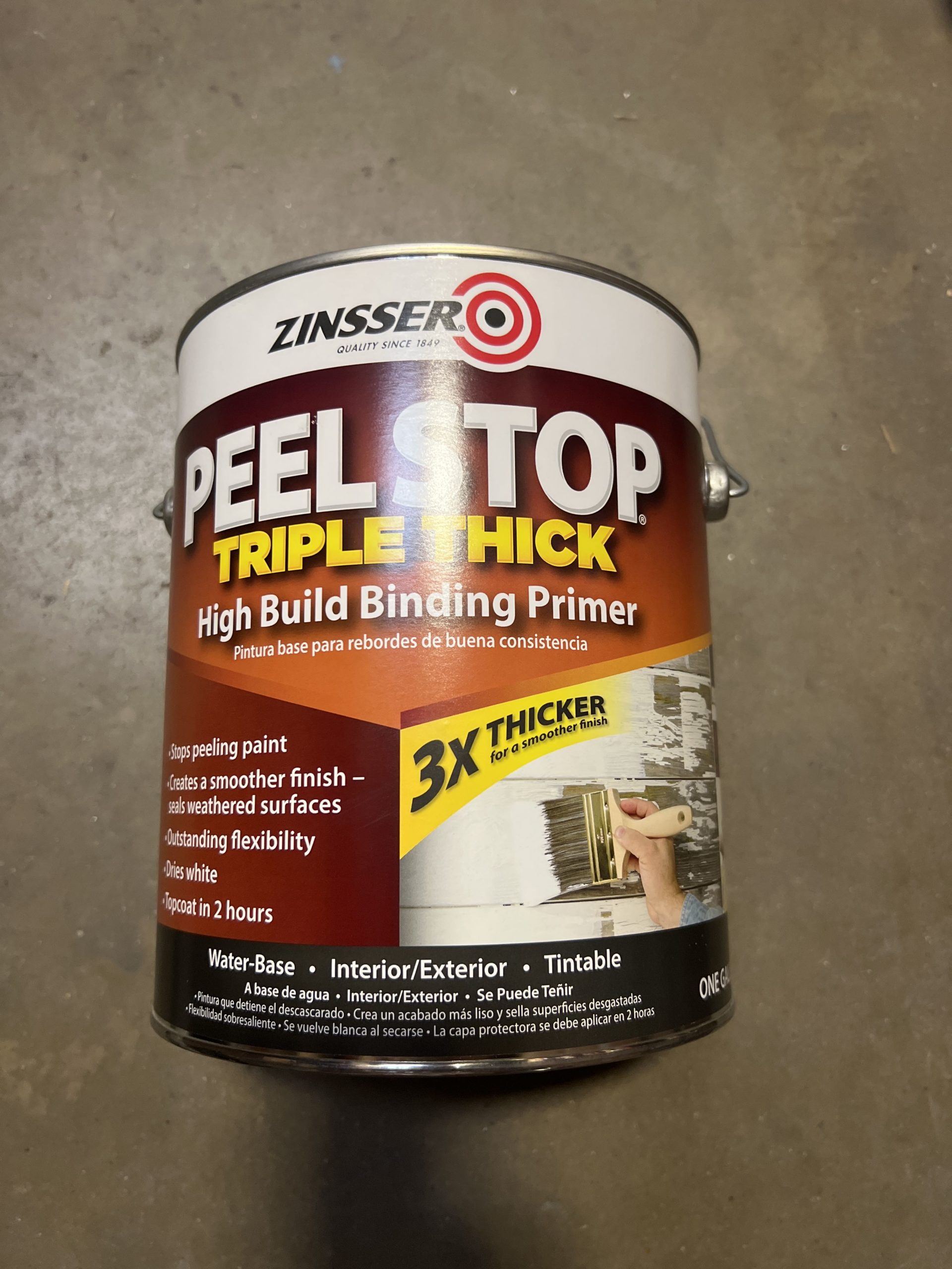 Zinsser One Gallon 3x Peel Stop Primer 260924 Garland Home Center