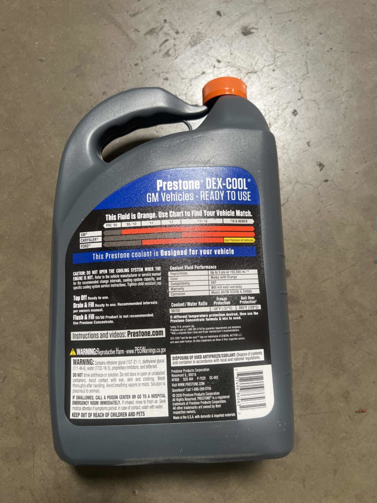 Prestone DEXCOOL Antifreeze+Coolant; Extended Life 1 Gal Ready to