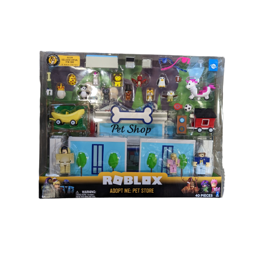 Roblox Celebrity Collection - Adopt Me: Pet Store Deluxe Playset [Includes  Exclusive Virtual Item]