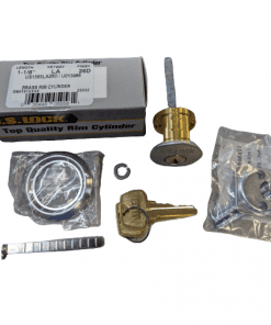 5-PACK US Lock US1565 LA 26D 1-1/8" Brass Rim Mortise Cylinder