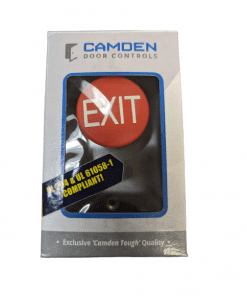 Camden Door Controls 1-5/8" Mushroom Exit Button with Stainless Steel Faceplate