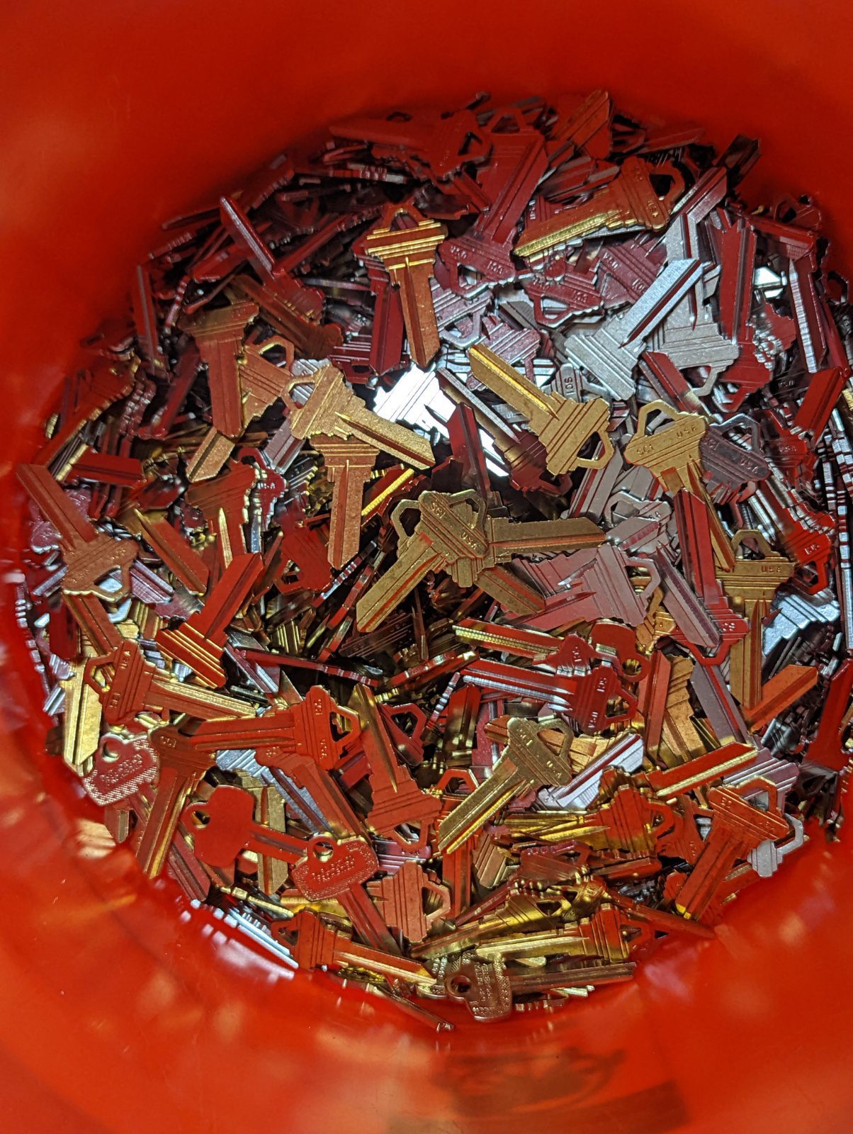 BULK Lot of Misc Uncut NEW Keys 1.5LBS MIX Car / House Keys Silver