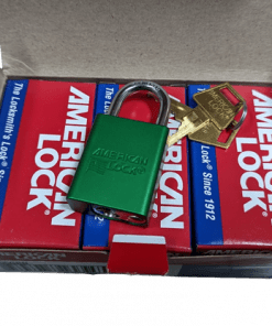 6-PACK American Lock Solid Aluminum Rectangular Padlock Green A1105GRN