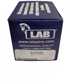Box of 12 Vials - LAB Security Systems Core Lock Pin - Universal Top #13 in Brass