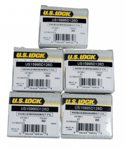 5-PACK US Lock Knob/Deadbolt Cylinder Universal D1 Keyway Chrome KA2