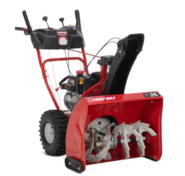 TroyBilt Storm 26 in. 208 cc TwoStage Gas Snow Blower with Electric