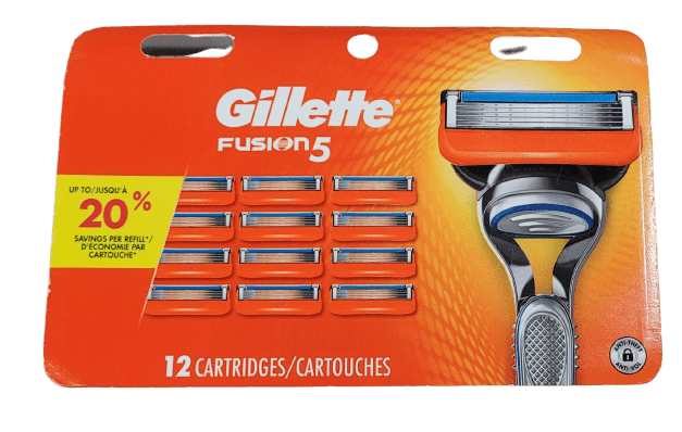 Gillette Fusion5 Mens Razor Blade Refills, 12 Count, Lubrastrip