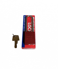 American Lock Red Anodized Aluminum Padlock 1-1/2" Wide 3" Tall Shackle A1107RED
