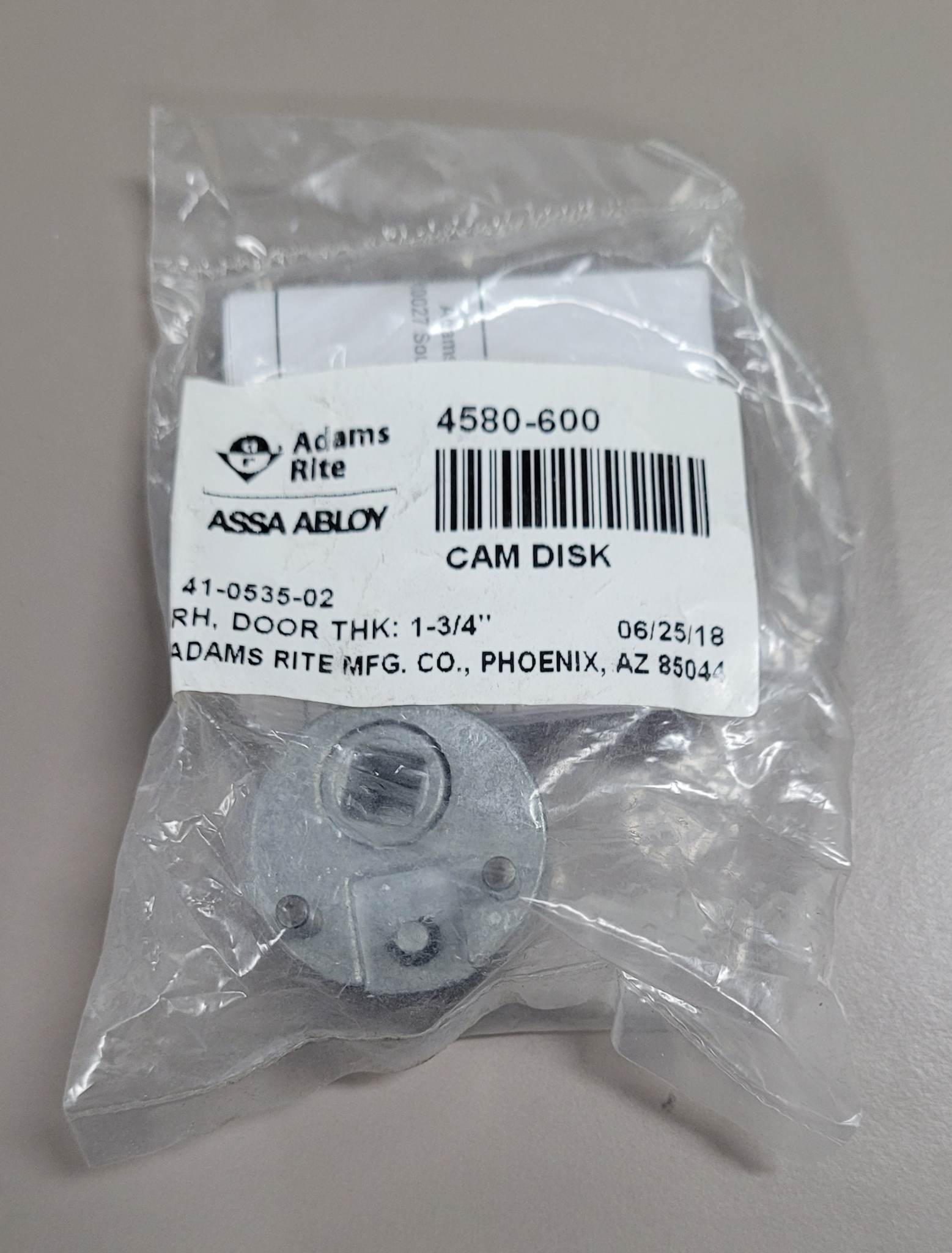 Adams Rite CAM PLUG RH 13/4 IN.2 IN. DOORS 4580600 Garland Home