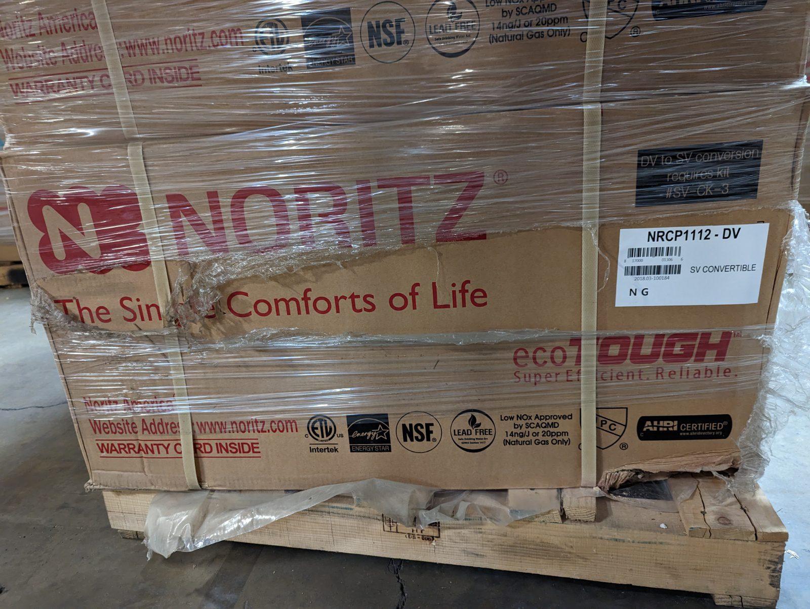 Noritz 11.1 GPM 199k BTU 120V Natural Gas Tankless Water Heater NRCP1112-DV- NG – Garland Home Center