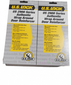 2-Pack US Lock 2900 SER WRAP AROUND CYLINDRICAL 4" X 9" 2-3/8" BS BRASS