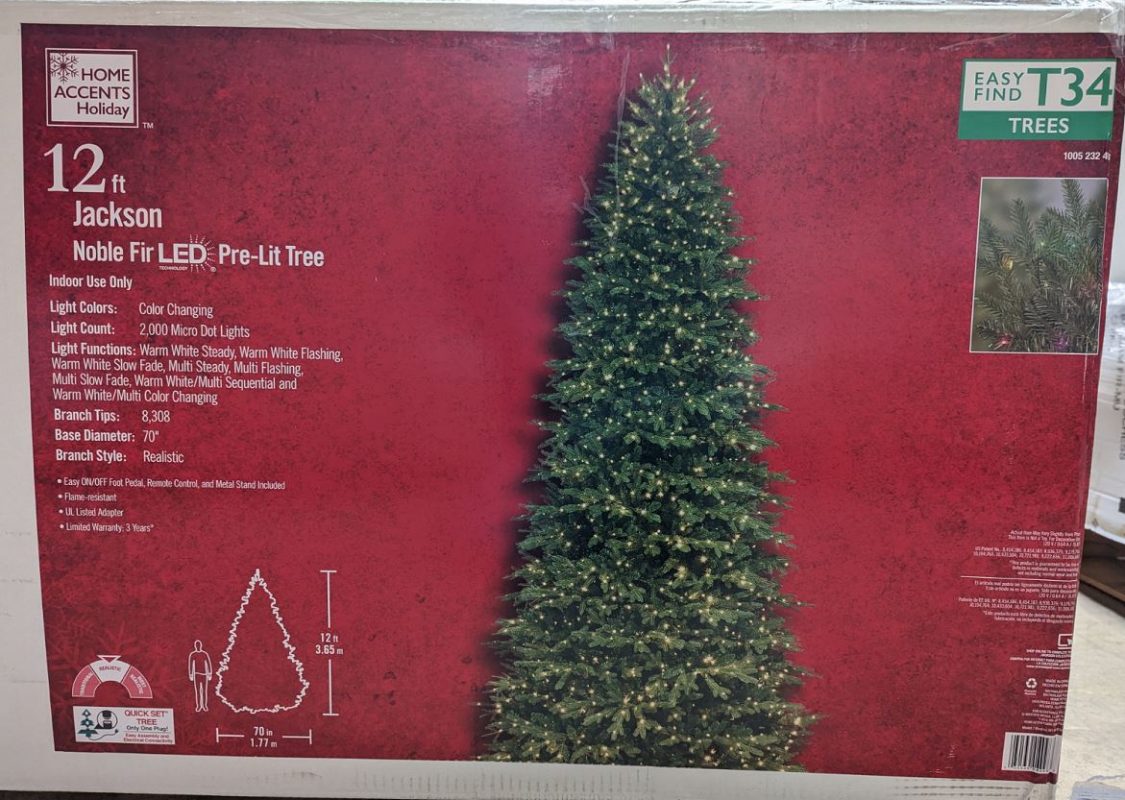 Home Accents Holiday 12 ft Jackson Noble Fir Christmas Tree W14N0204