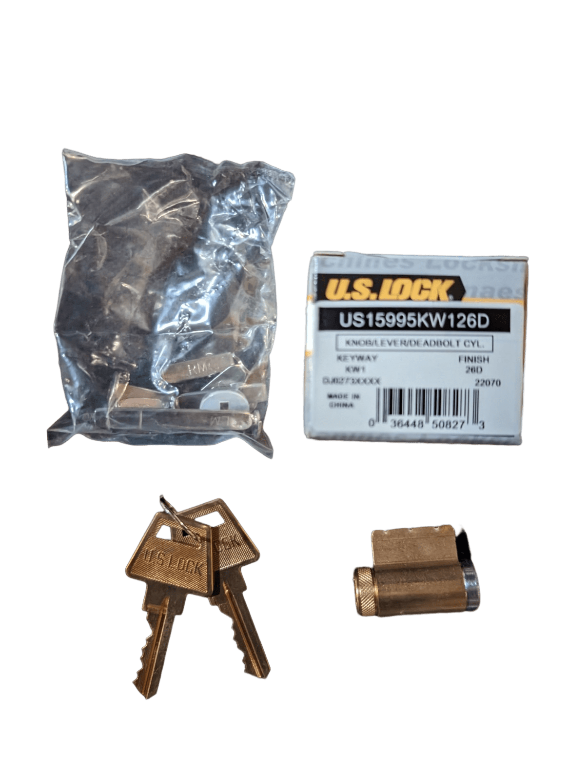 10PACK US Lock Knob Lever Deadbolt Cylinder KW1 Keyway