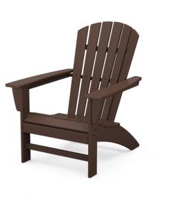 POLYWOOD Grant Park Curveback Outdoor Patio Adirondack Chair - Mahogany