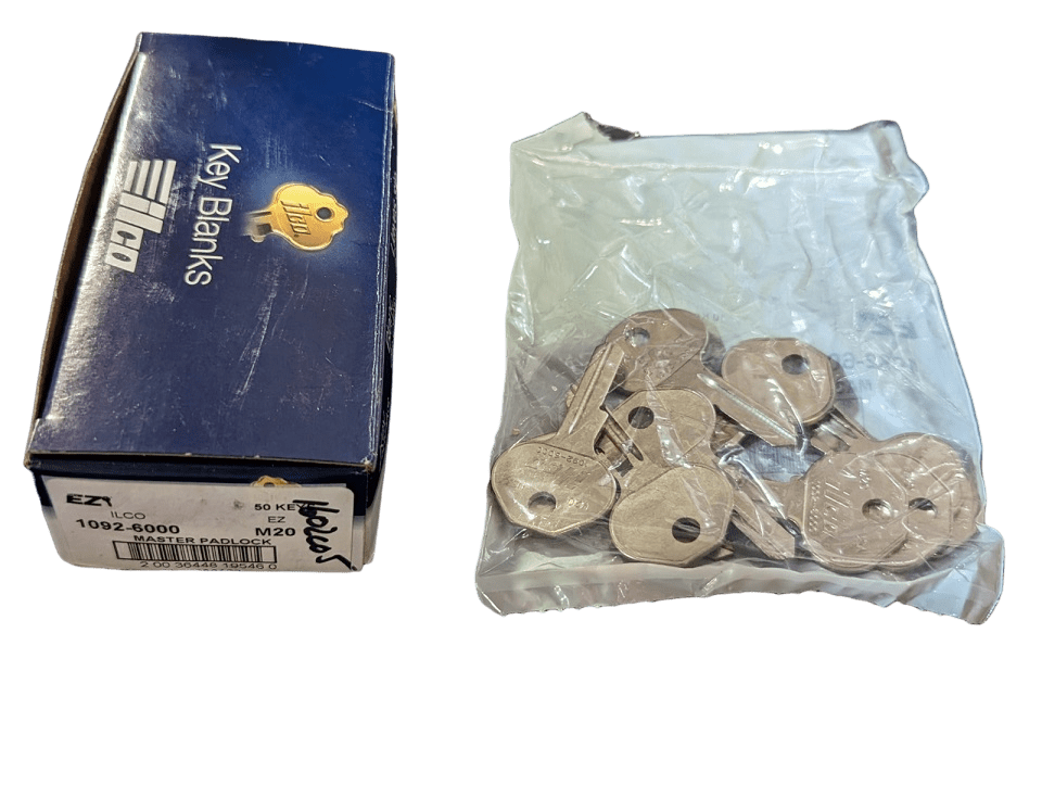50PACK ILCO Master Padlock Blank Keys M20 10926000 Garland Home Center