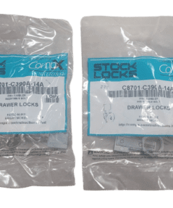 2-PACK COMPX C8701-C390A-14A-KA Disc Drawer Lock in Bright Nickel