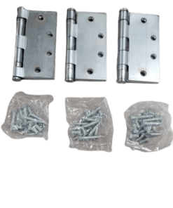 3-PACK Hager Full Mort Ball Bearing Hinge NRP, 4-1/2" x 4-1/2 " in Dull Chrome