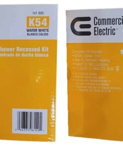 2-PACK Commercial Electric 5 in. White Recessed Shower Kit