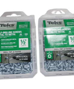 2-PACK Teks #6-18 x 1/2 in. Phillips Pan-Head Sharp Point Screw (300-Pack)