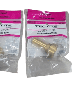 2-PACK Tectite 1/2" IPS Push-to-Connect x 1/2" CTS Street Transition Adapter