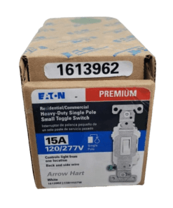 10-PACK Eaton 15-Amp Single-Pole Toggle Light Switch in White - CSB115STW-SP-LW
