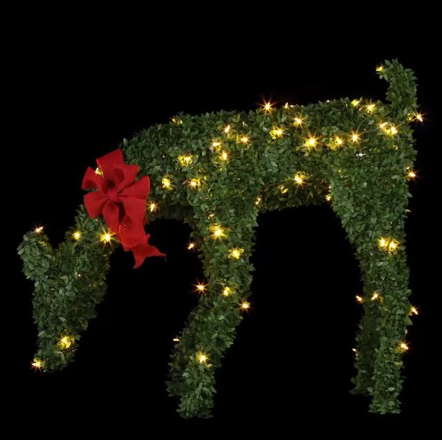 Home Accents Holiday 36 in. Feeding Doe 100Lights Garland Home Center