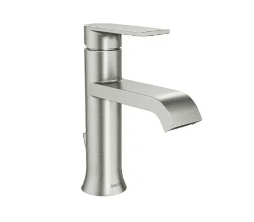 MOEN Genta Single Hole Single-Handle Bathroom Faucet in Brushed Nickel – Garland Home Center