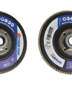 2-PACK Weiler Tiger Paw Coated Abrasive Flap Discs - 51114