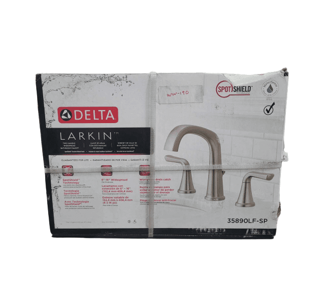 Delta Larkin Stainless Widespread 2handle WaterSense Bathroom Sink