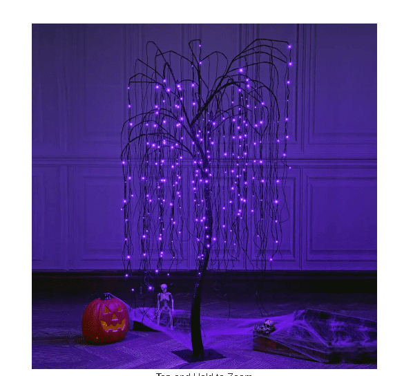 Home Accents Holiday 7 ft. PlugIn LED ColorChanging Willow Tree