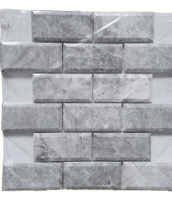 10-PACK Jeffrey Court Tundra Grey 12" x 12" x 10mm Marble Mosaic Wall Tile