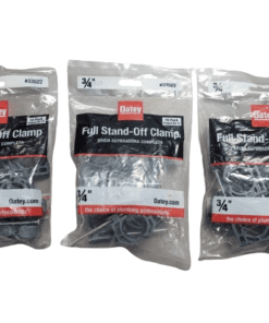 3-PACK Oatey 3/4 in. Full Pipe Clamp with Nail (10-Pack)