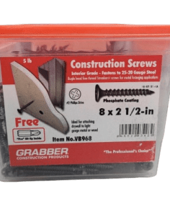 Grabber Screws #8 2-1/2" Phillips Bugle-Head Drywall Screws (5 lb.-Pack) 23185