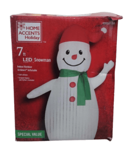 Home Accents Holiday 7 ft. LED Snowman Inflatable